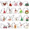 20 Pieces Christmas Cookie Cutters, Hibery Holiday Cookie Cutters Christmas, Reindeer, Snowflake, Christmas Tree, Gingerbread Man, Santa, Bell & More Cookie Cutters Christmas Shapes